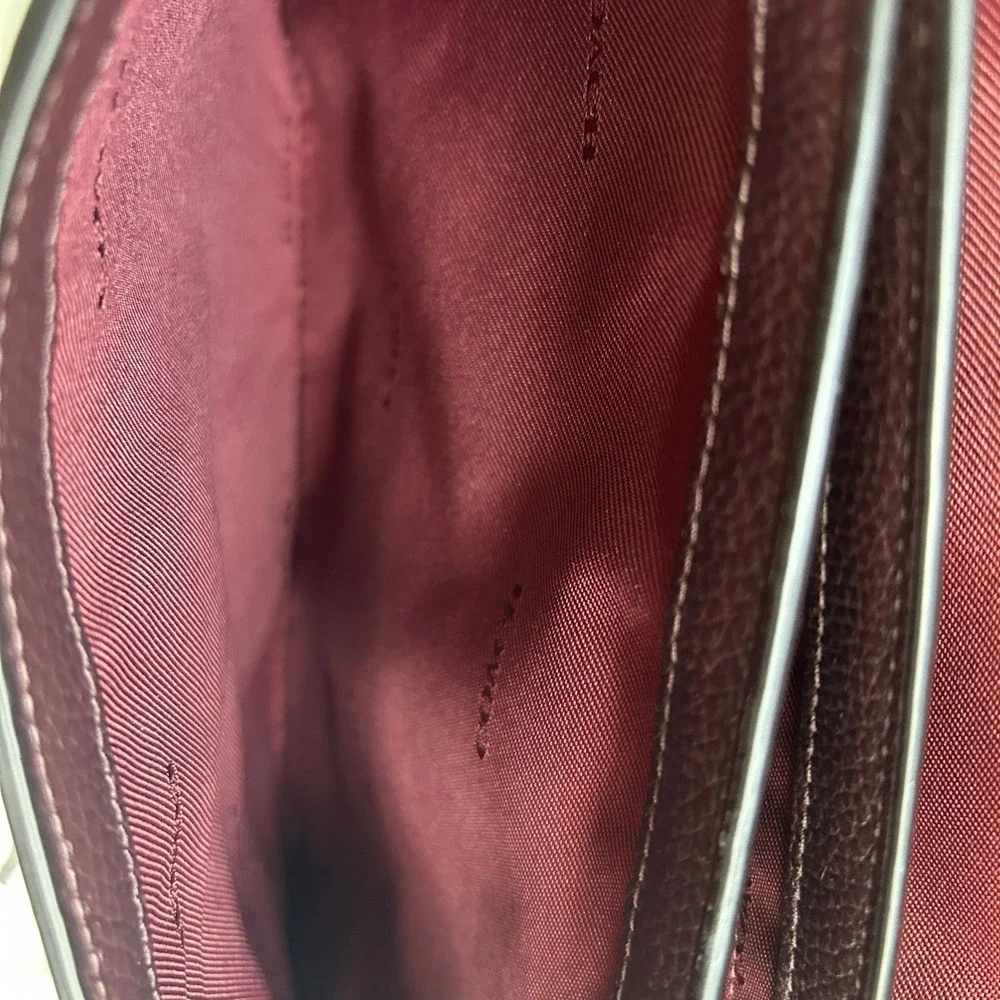 Coach Cassie Crossbody Bag Oxblood Polished Pebble Leather 68348